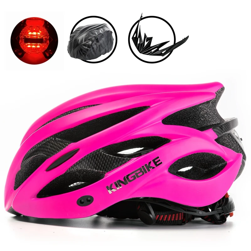 KINGBIKE aero шлем сверхлегкий со светодиодной подсветкой велосипедный мужской x27s