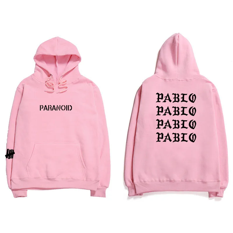 Мода, Assc club, брендовая толстовка с капюшоном, мужская и женская, параноидальная, с буквенным принтом, толстовка с капюшоном, мужская, Kanye West, Pablo, анти-social hoodi - Цвет: 2