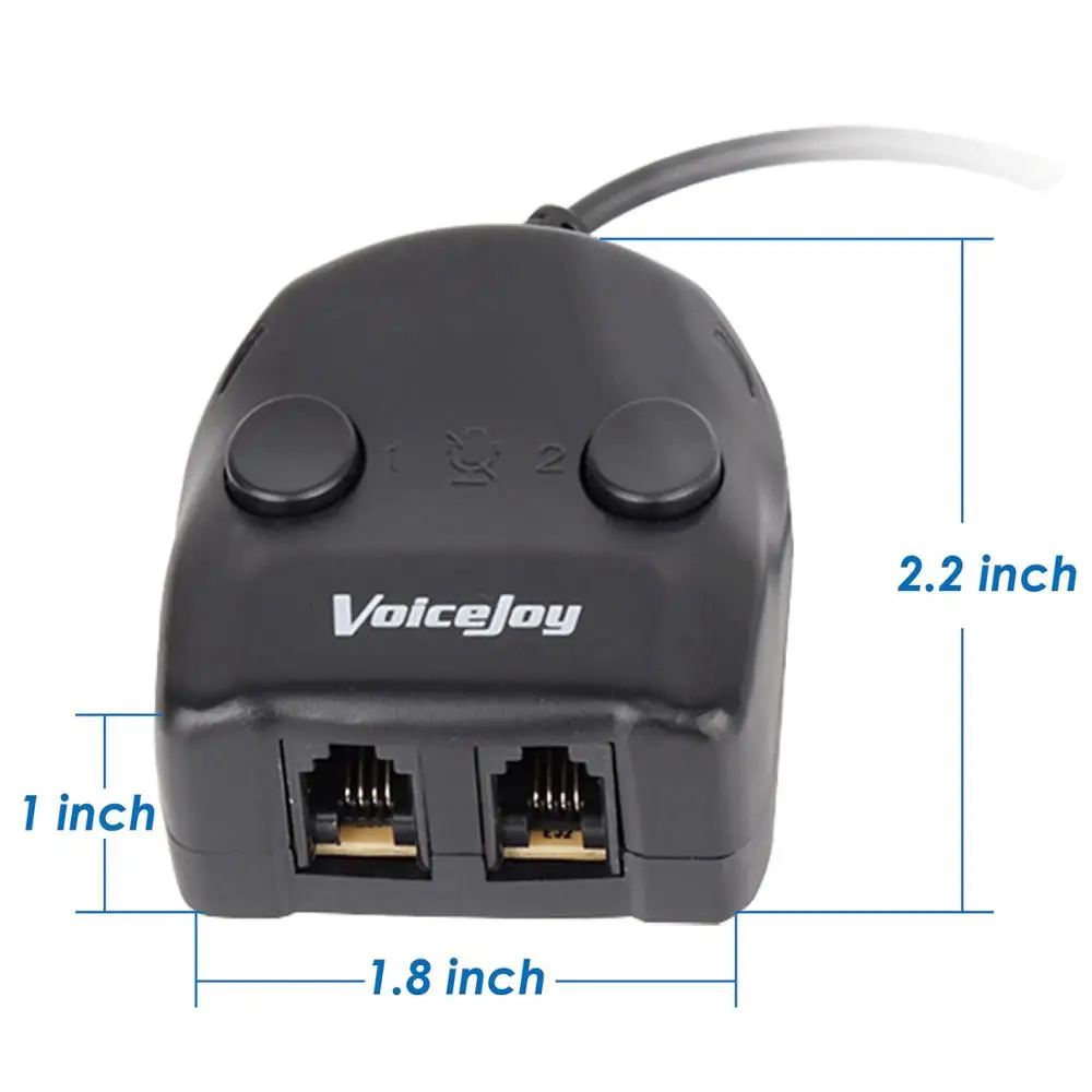 Адаптер для офисной гарнитуры RJ10/RJ9 гарнитура с двумя переключателями и