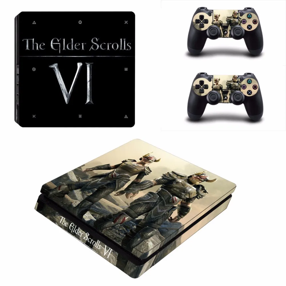 Наклейка Slim Skin для консоли PlayStation 4 и 2 контроллера PS4 наклейка Виниловая игр