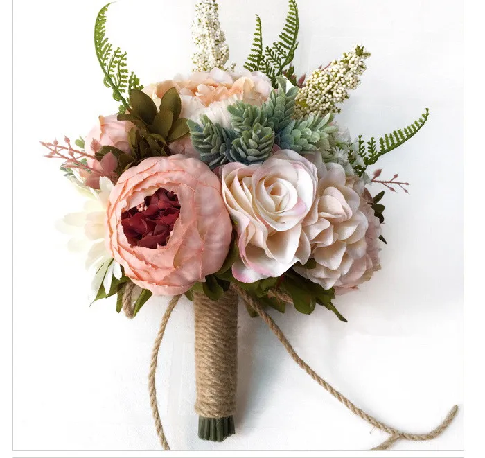 Винтажный держатель для букета невесты jaevini свадебные искусственные цветы