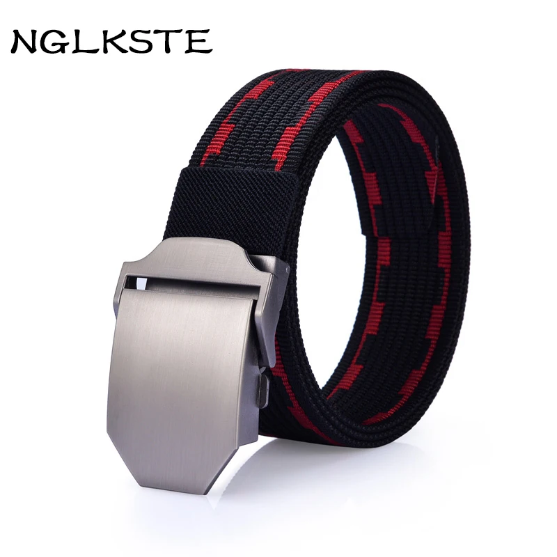 Ремень брезентовый мужской унисекс с металлическими пряжками|military nylon belt|nylon beltmens