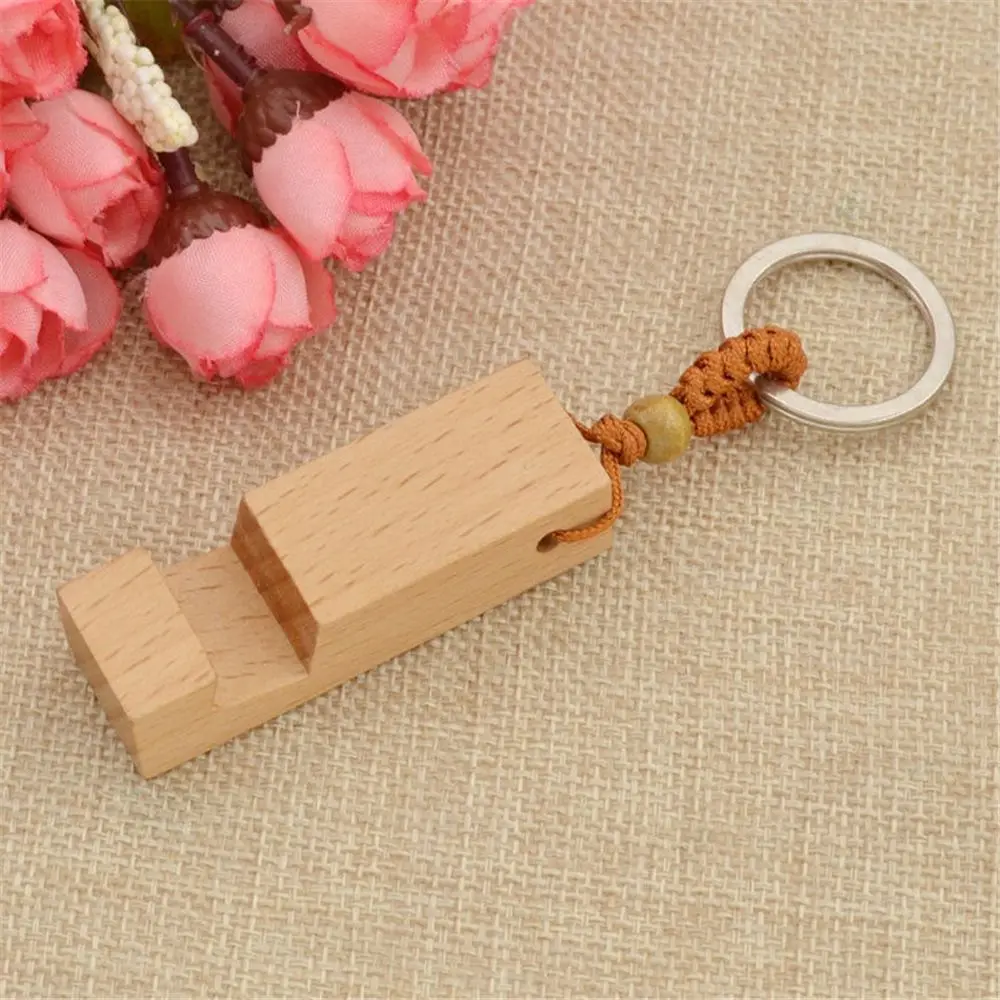 wood brown Многоцветный удобный держатель для телефона деревянный брелок подвеска брелок домашний декор Винтажное кольцо для ключей деревянные подарки для мужчин - Цвет: wood brown
