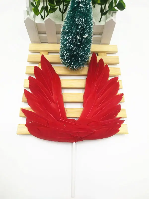 Оптовая продажа белые крылья ангела Рождественская елка украшение для вечеринки