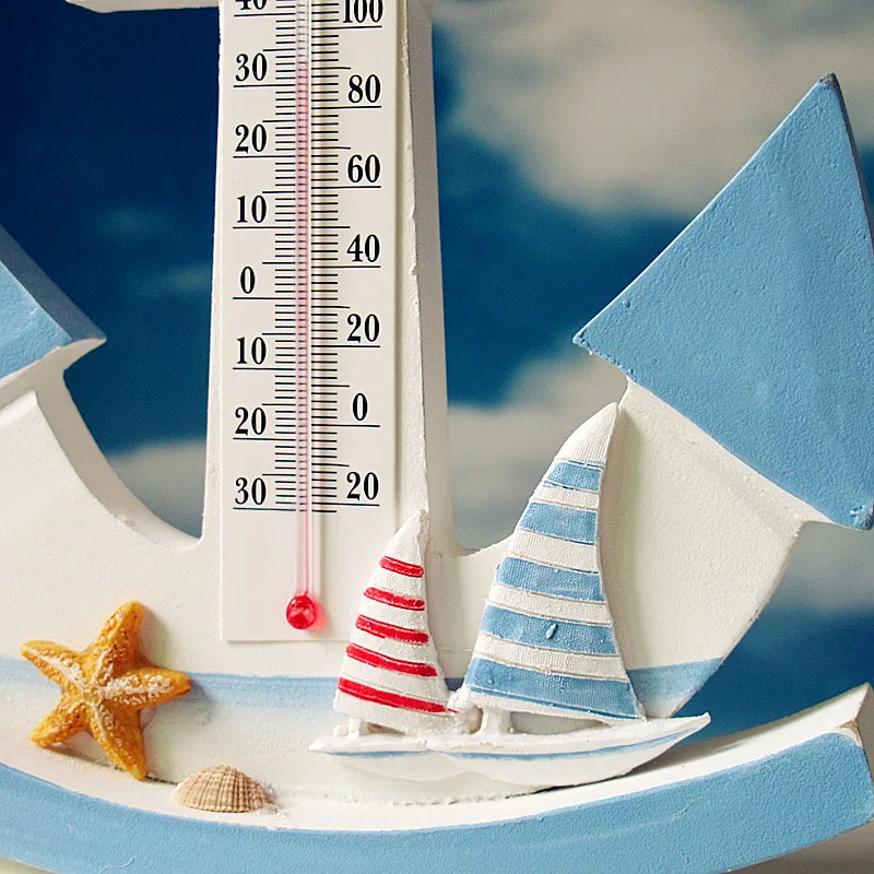 Деревянный термометр в средиземноморском стиле | Дом и сад