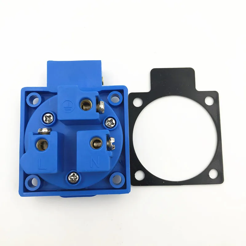 Британская промышленная безопасная розетка 13A 250V IP44 TUV BS Сертификация синий