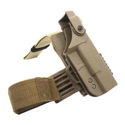 Tan Охотничья Высококачественная Тактическая Военная кобура Glock с правой опускающейся ногой, кобура для пистолета Glock 17 18 19 22 - Color: Tan