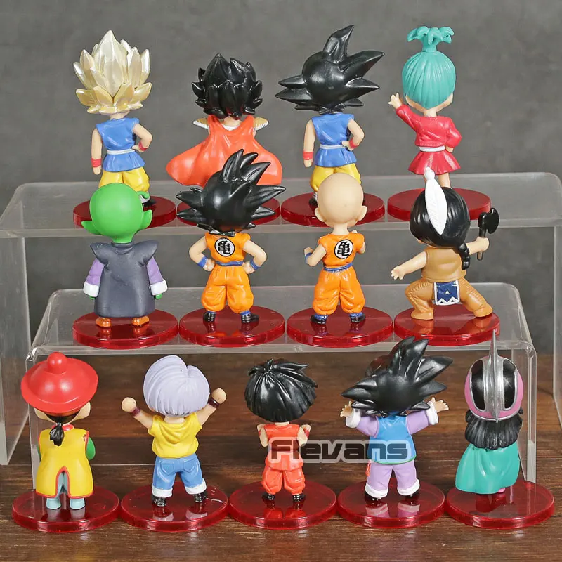 Dragon Ball Z WCF детский сын Гоку Гохан трусы Vegeta Chichi Bulma Krillin Piccolo Upa ПВХ Фигурки игрушки 13 шт./компл