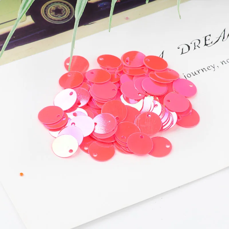 ISequins 200 шт./упак. 12 мм плоские круглые Блестки для судов Lentejuelas Para Manualidades DIY Одежда шитье и ткани рукоделия - Цвет: AB Melon