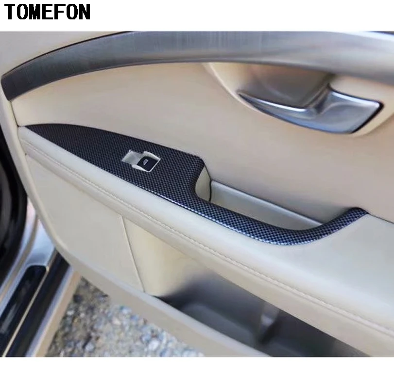 TOMEFON для Volvo S80 2009 до 2011 ABS специальная краска из углеродного волокна интерьерная