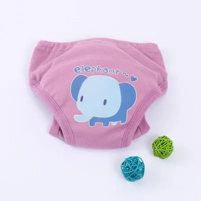 elephant Цельнокроеное платье моды, чтобы предотвратить утечку стороны подгузники шорты Детские приучение к горшку брюки Обучающие Детские Нижнее бельё SY011 - Цвет: elephant