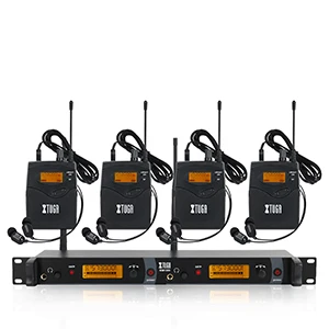 XTUGA IEM1200 в ухо монитор беспроводной системы SR2050 Двойной передатчик мониторинга Профессиональный для сцены производительность - Цвет: B 4bodypack