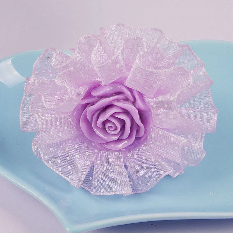 Детские кружевные галстуки на резинке для девочек 2 шт. повязка голову с цветами и