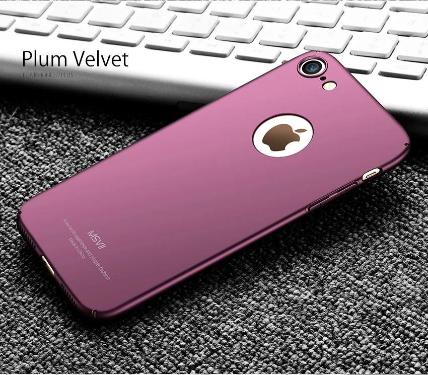 Чехол для iphone 8 plus MSVII Роскошный 360 полный защитный корпус чехол s coque Жесткий PC телефон задняя крышка для Apple iphone 7 plus 8 чехол