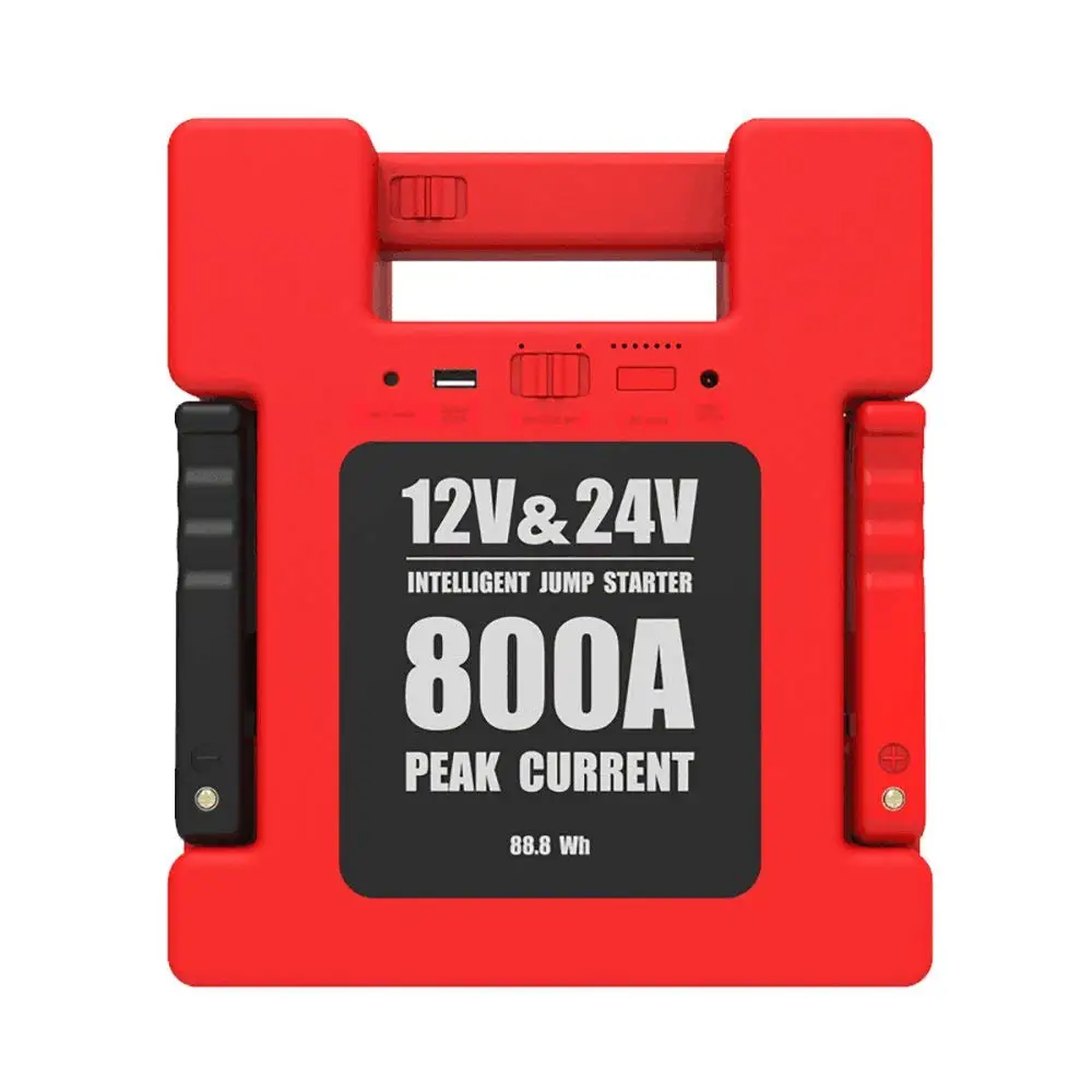 Портативный автомобиль скачок стартер Мощность банк 12V 24V Boost 24000 мА/ч Батарея 800A