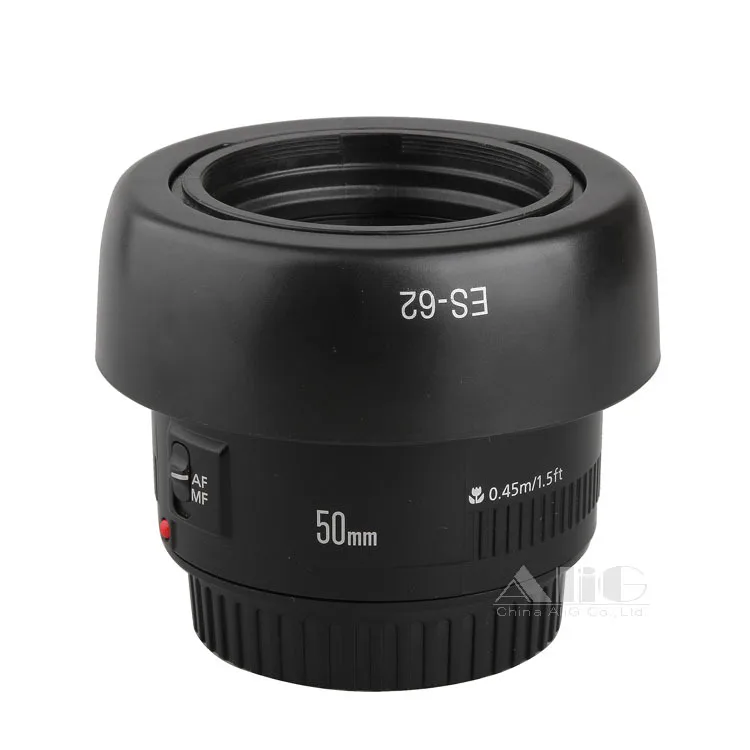 Бленда для объектива камеры с резьбой Canon EF 50 мм f/1 8 II 52 | Электроника