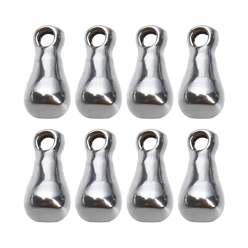 3x6 water drop charm 6*3 мм 50 шт./лот Нержавеющая Сталь Серебряный тон капли воды форма Винтаж талисманы установки CZ цепочки и ожерелья Браслет Diy Подвески F2237 - Окраска металла: 3x6 water drop charm