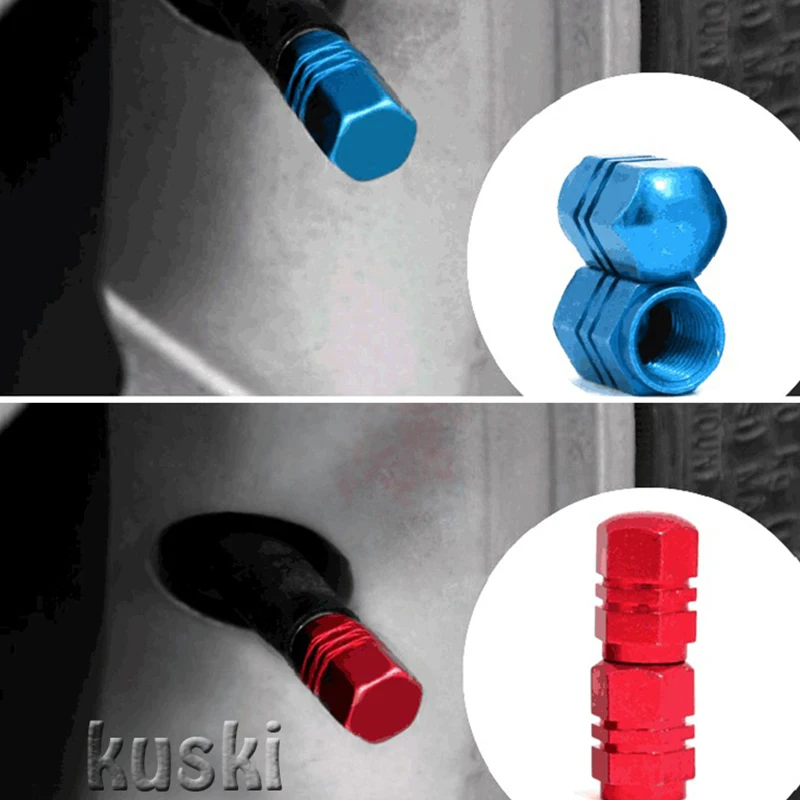 4Pcs Aluminum Car Tyre Valve Caps For Volkswagen VW Polo Passat B5 B6 CC Golf 4 5 6 7 Touran T5 Tiguan Bora Scirocco Accessories |