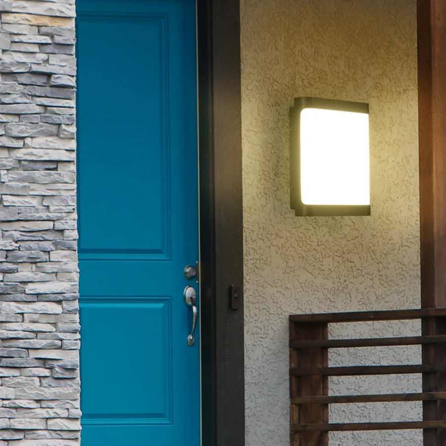 Уличный Водонепроницаемый светодиодный квадратный светильник Thrisdar для крыльца