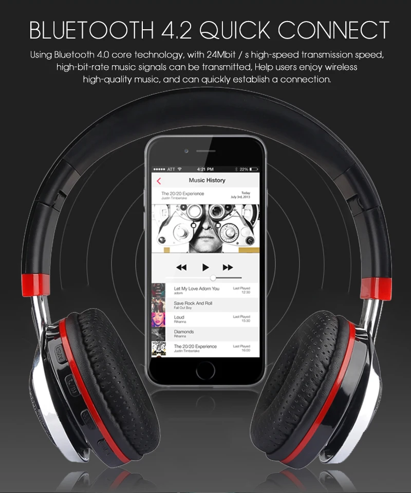 Светящиеся стерео шлем Аудио Bluetooth наушники Беспроводная большая гарнитура спортивные наушники микрофон светодиодный светильник TF FM для ПК телефона