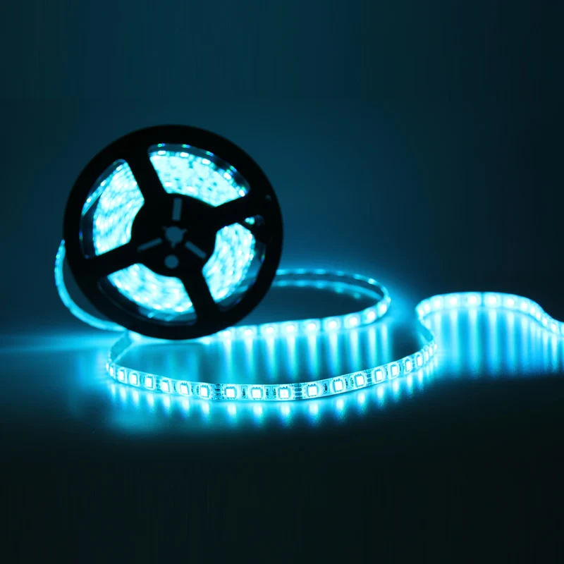 5050 RGB светодиодный светильник 5 м Водонепроницаемая Диодная лента светодиодный светильник с 20 клавишами музыкальный пульт дистанционного управления адаптер питания DC12V