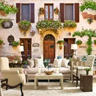 Пользовательские 3D фото стена Бумага Европейский Стиль Ретро уличное кафе ресторан фон украшения настенной Бумага Papel де Parede сала