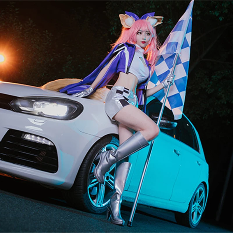 Fate/Extra CCC FGO Nero для косплея костюм Fate/большой заказ Tamamo no Mae Jacket шорты гоночные