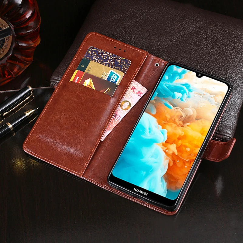 Чехол для Huawei Y5 2019 5 71 дюйма откидной бумажник чехол из искусственной кожи Honor 8S