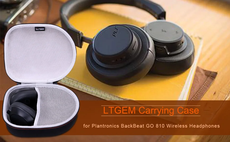 LTGEM Сумка для планшета EVA для Plantronics Backbeat GO 810 беспроводные наушники чехол