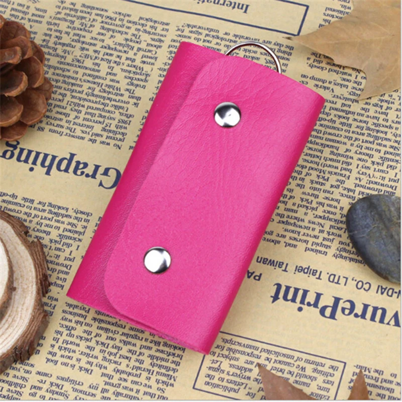 2019 женские и мужские держатели ключей от автомобиля из искусственной кожи