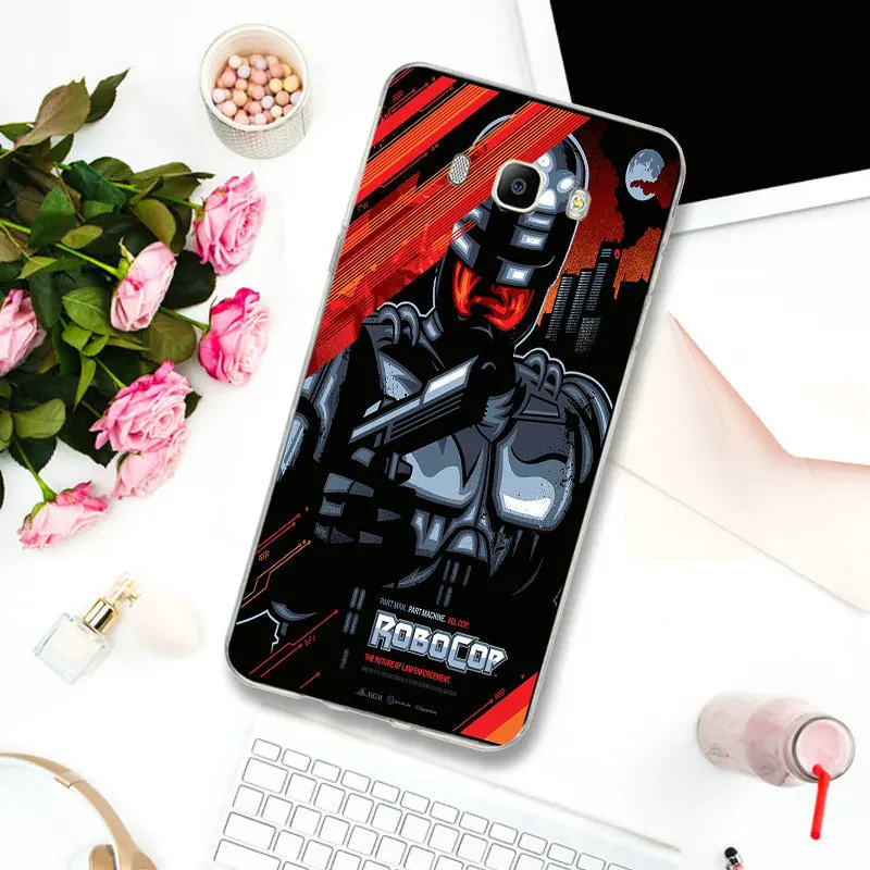 Чехлы для телефонов из тонкого ТПУ Samsung S2 S3 S4 S5 Mini S6 S7 Edge S8 S9 S10 Plus Lite Note 5 8 9 Fundas Robocop