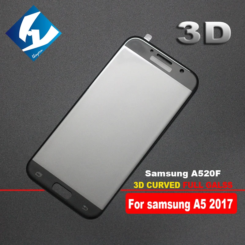 10 шт./лот 3D Изогнутые для Samsung A5 2017 полный охват 9 H Экран протектор Закаленное