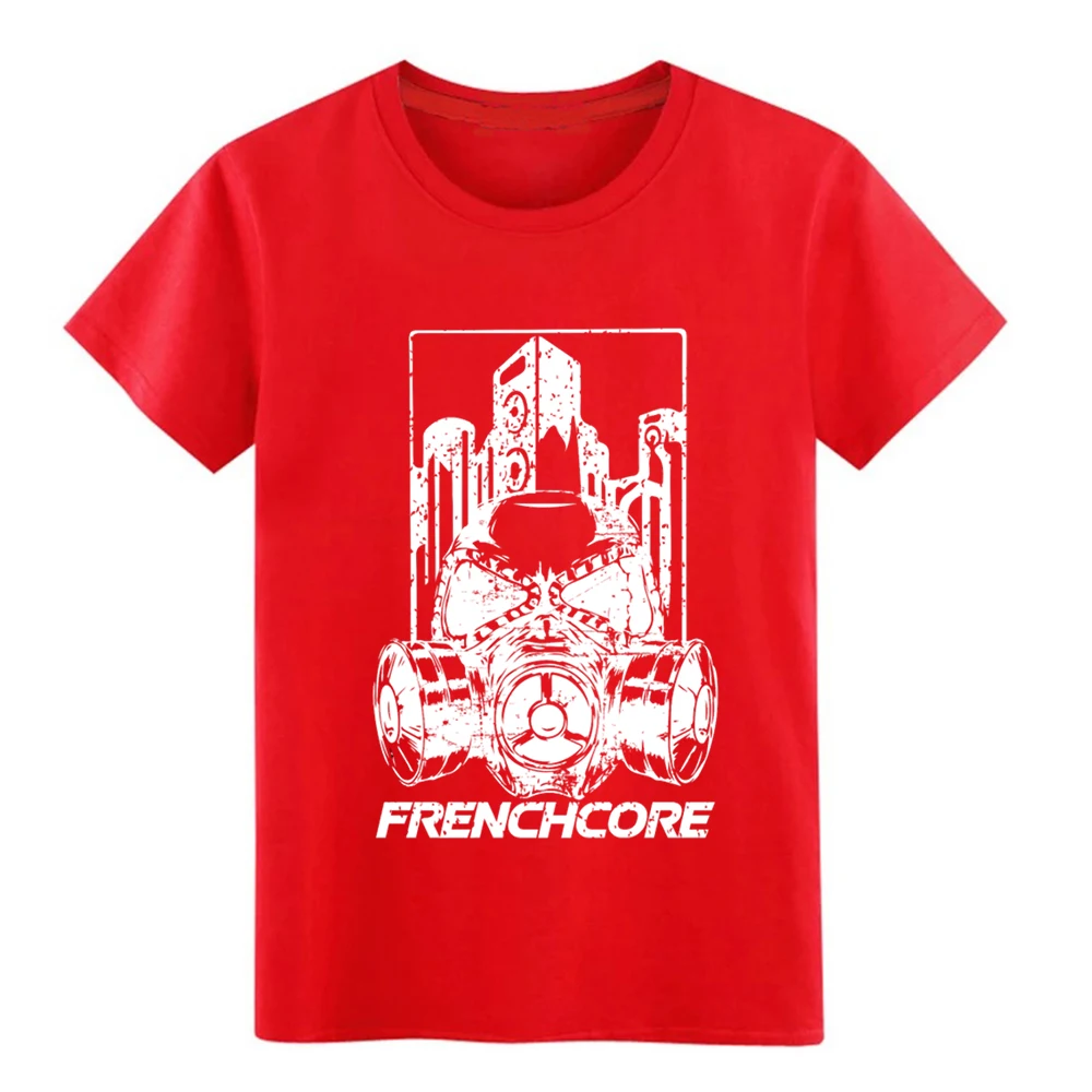 Мужская футболка Frenchcore (белая) на заказ 100% хлопок S XXXL крутая графическая летняя