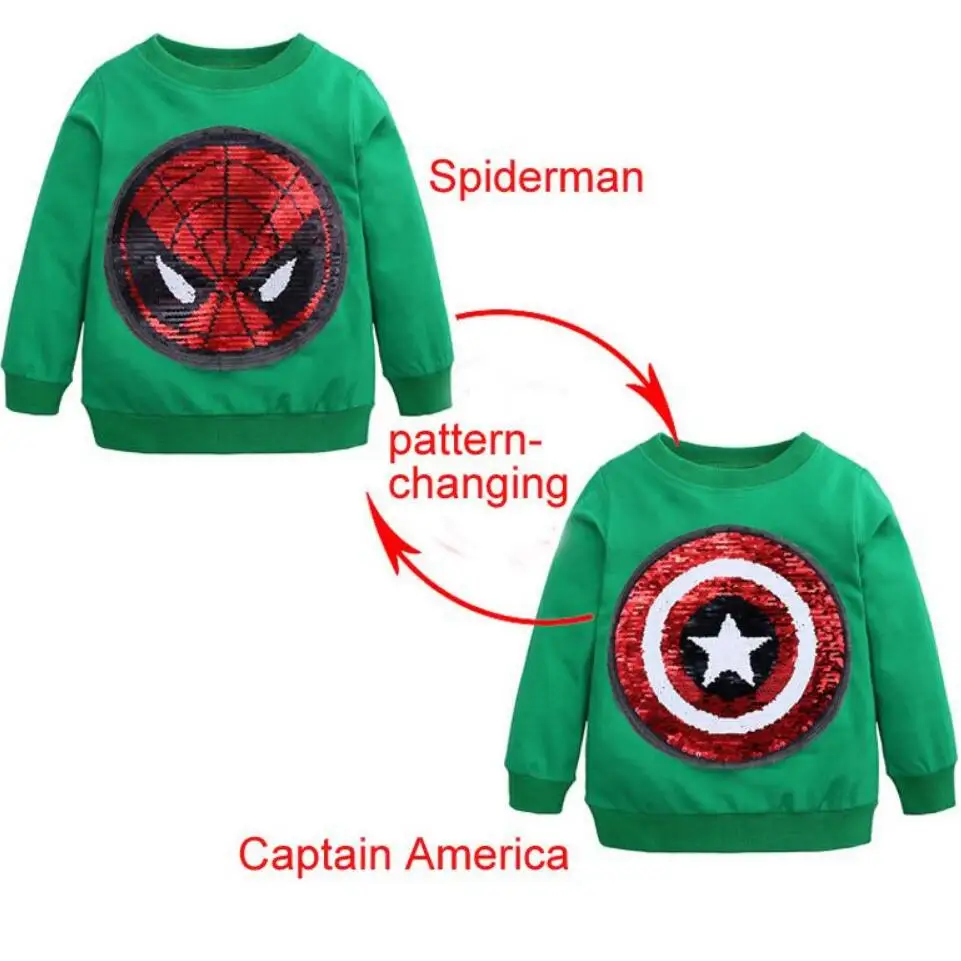 Новое поступление свитеров для мальчиков Капитан Америка с рисунком лица