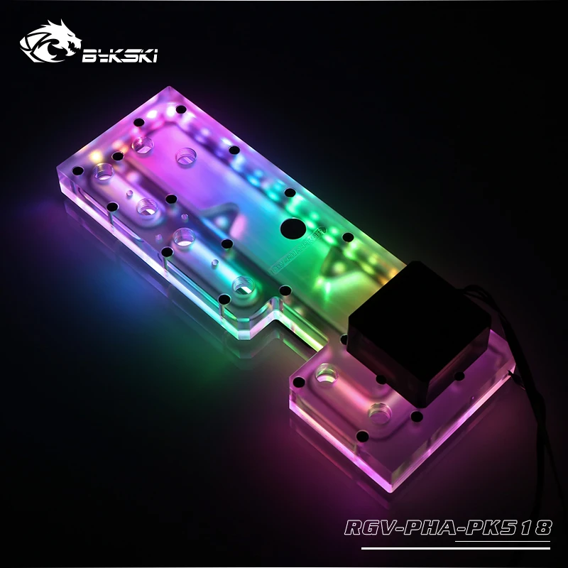 Bykski резервуар для воды для Phanteks PK518 600S чехол для компьютера, прозрачный водный щит, резервуар для водяного охлаждения, RGV-PHA-PK518