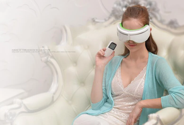 Healthsweet Air давление массажер для глаз с mp3 беспроводной вибрации Магнитная Тепловая терапия массажное устройство близорукость уход очки