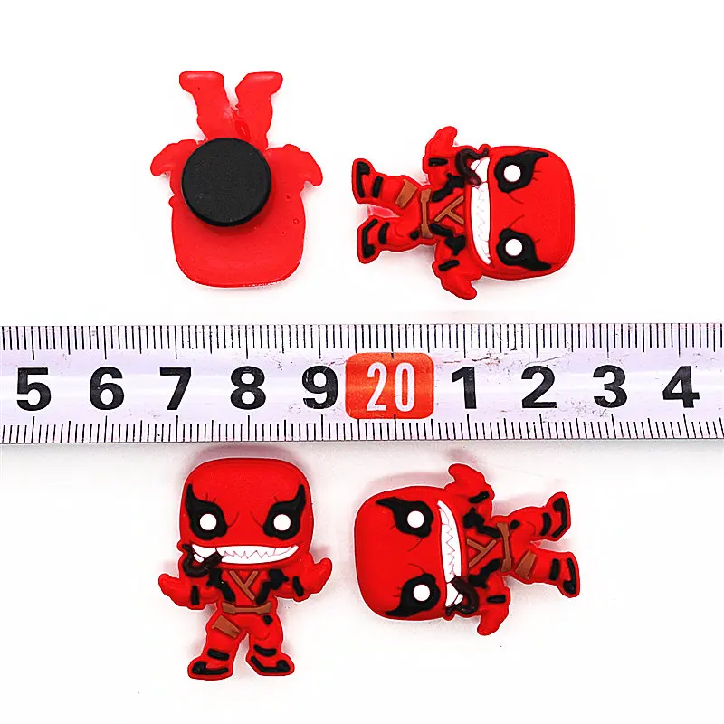 Распродажа, 1 шт., украшения для обуви в стиле Джокера, Deadpool, аксессуары для обуви, украшение для обуви в виде яда для croc jibz, Детские вечерние подарки на Рождество, DONG-3DP