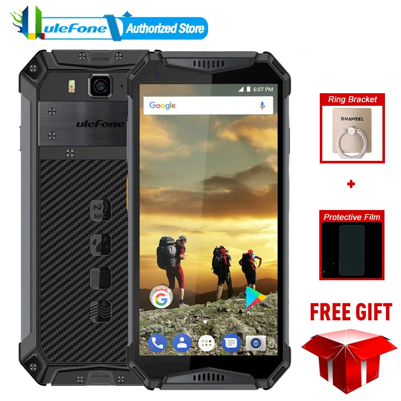 Ulefone Armor 3 глобальная версия 10030 мАч 4 ГБ ОЗУ 64 Гб ПЗУ смартфон IP68 водонепроницаемый