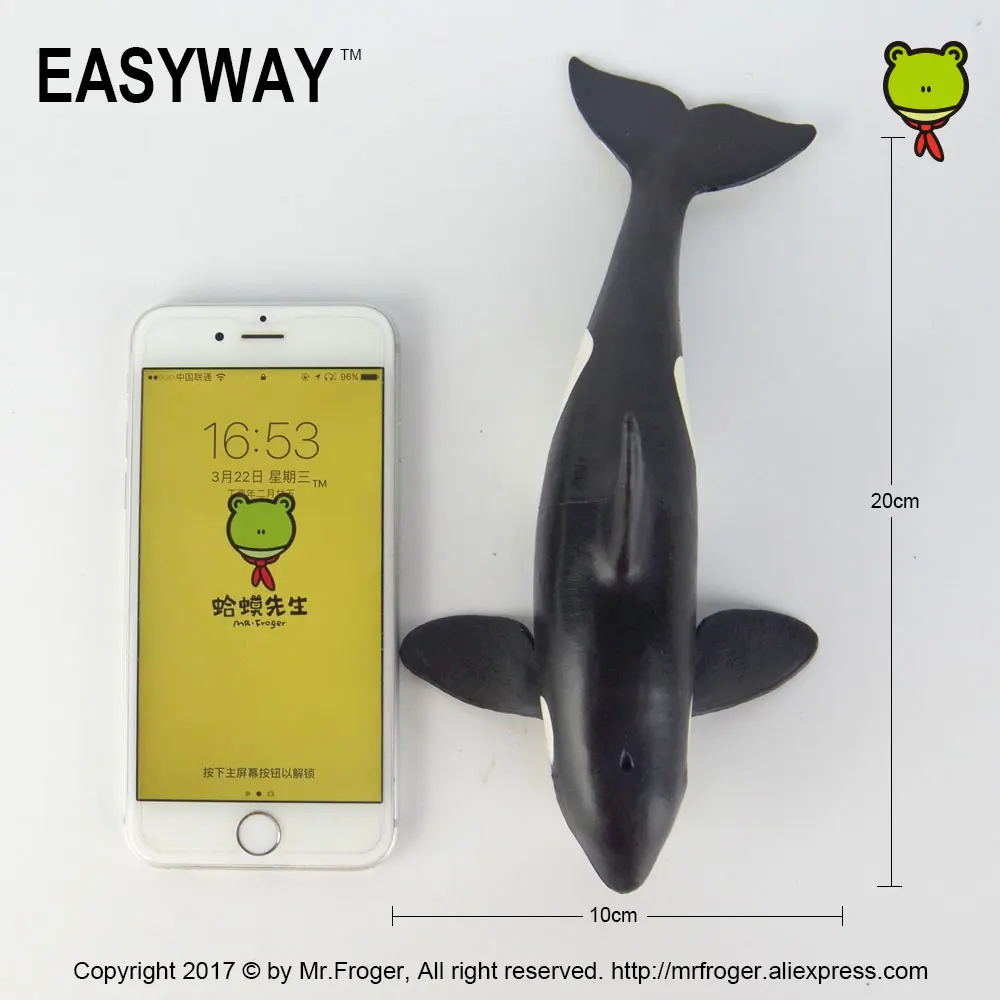 

EASYWAY Killer Whale Toys Action Figure Simulation Animal Doll PVC Sea Life Animals Plastic Model Classic Toys for Children Gift
