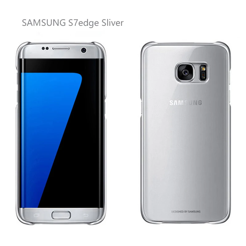 samsung s7 S6 Edge чехол, прозрачный защитный чехол, ультра тонкий Задний защитный чехол для samsung s7 S6, прозрачный чехол - Цвет: S7 edge Sliver