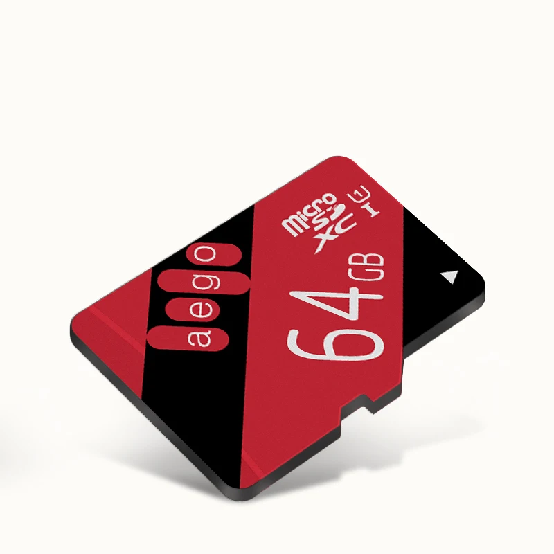 Высокоскоростная карта памяти AEGO 64 ГБ micro SD класса 10 UHS I (U1)/UHS (U3) с адаптером