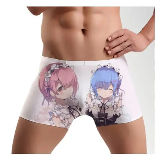 Re: Zero Hajimeru Isekai Seikatsu Ram Rem мужские трусы, мужское нижнее белье, начиная жизнь в другом мире, боксеры, трусы - Цвет: style7