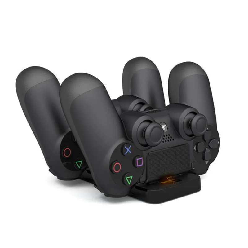 Двойной зарядка через USB Зарядное устройство док станции Подставка для Sony PlayStation 4