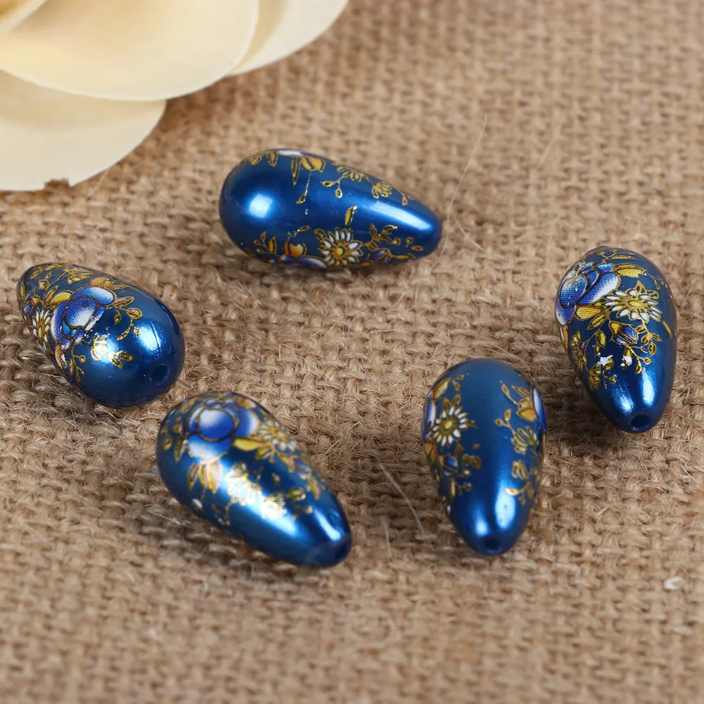DoreenBeads винтажные японские разделительные бусины из акрила Tensha цветок с каплями
