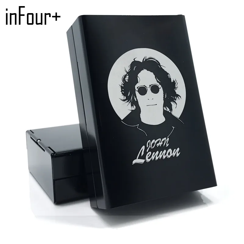 2017 Горячая Мода Lennon алюминиевый сплав коробка для сигарет металлический чехол