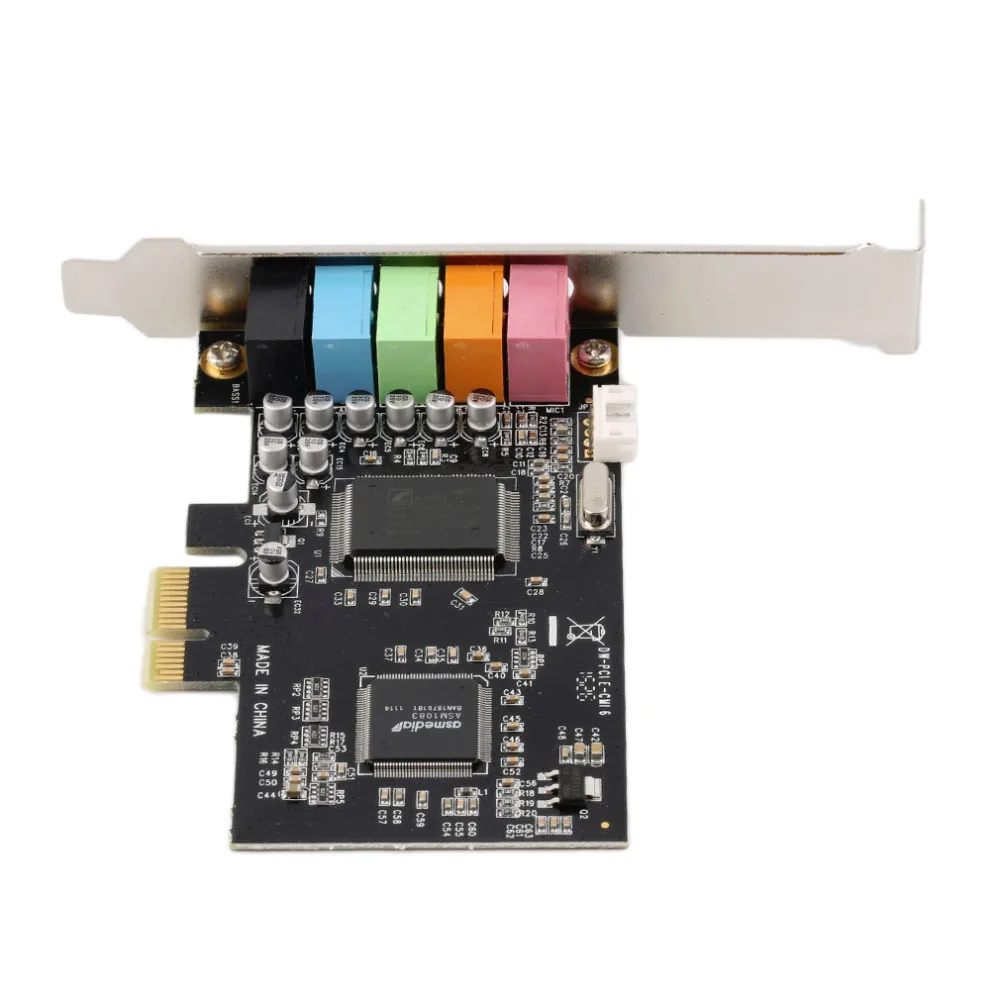 Новая звуковая карта 5 1 канала PCI-E 1ch CMI8738 чипсет аудио цифровая | Компьютеры и офис