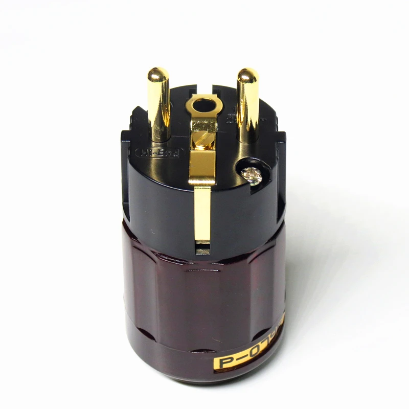 Hi End P-079E+ C079 24k позолоченные штепсельные вилки для ЕС