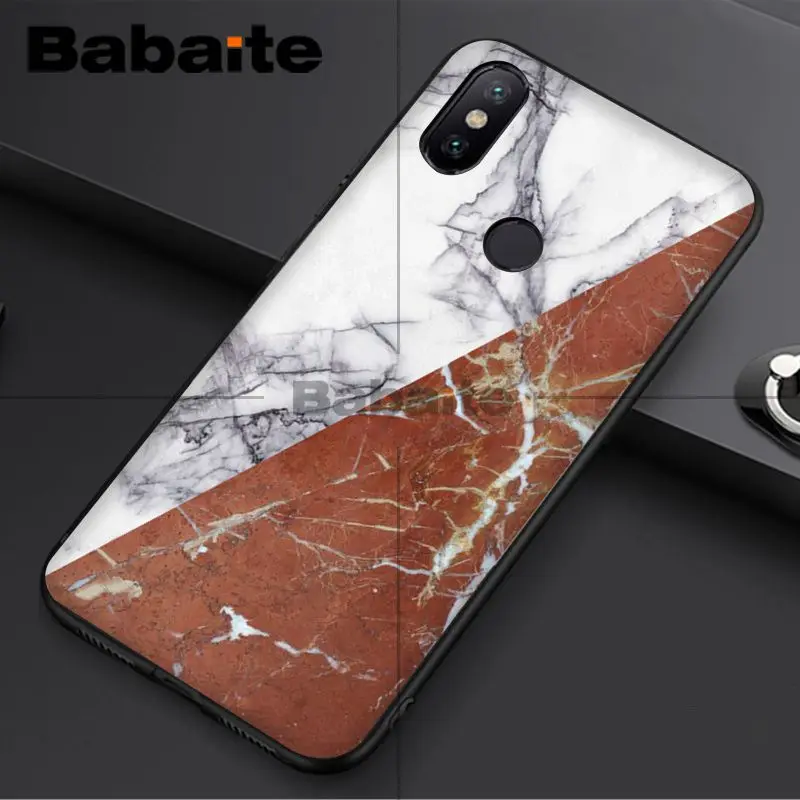 Babaite геометрический разборный рисунок под мрамор золото искусственный для redmi 5plus