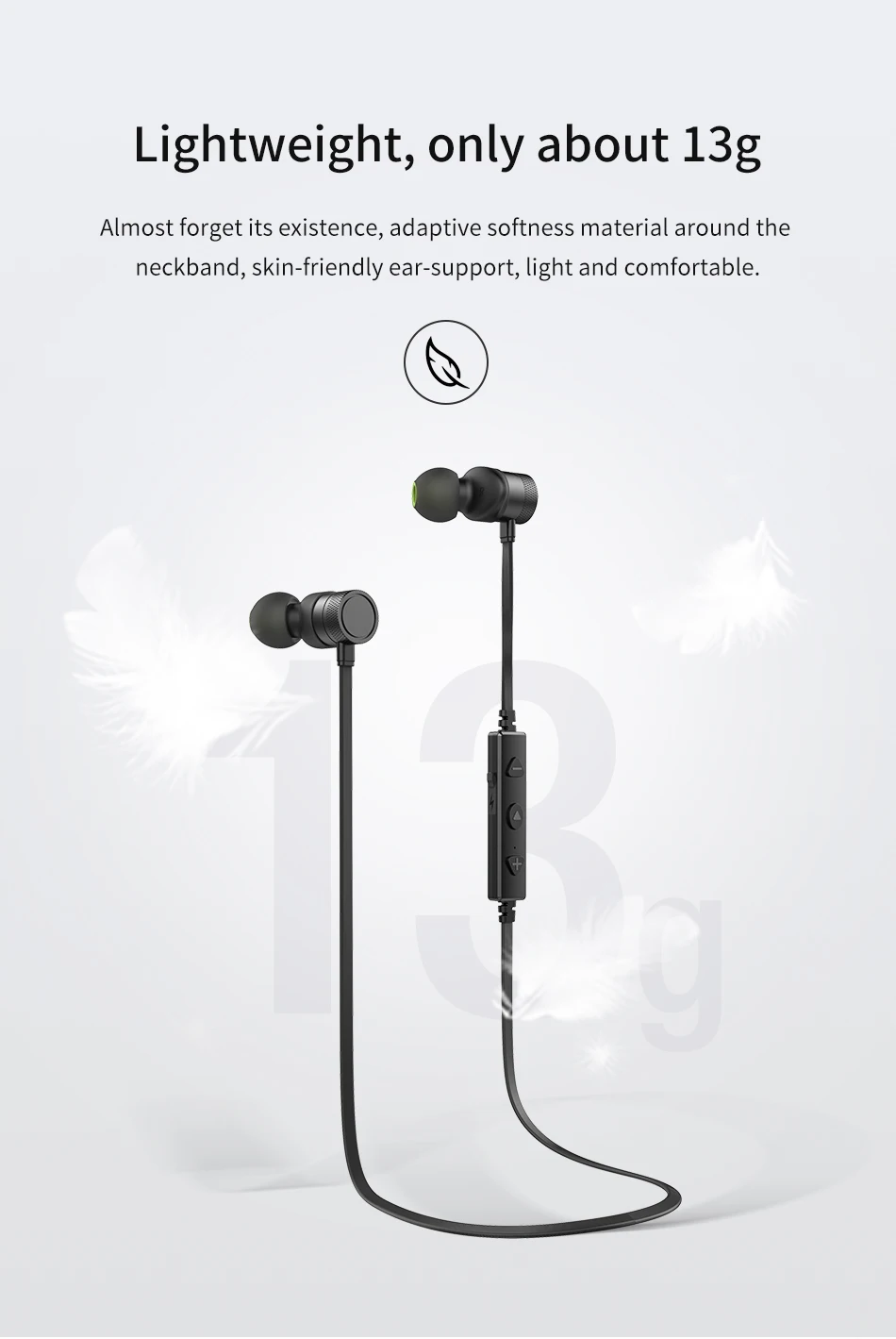 AWEI WT20 оригинальные беспроводные наушники-вкладыши Bluetooth спортивные наушники Hi-Fi стерео звук Магнитный дизайн громкой связи для игр с микрофоном