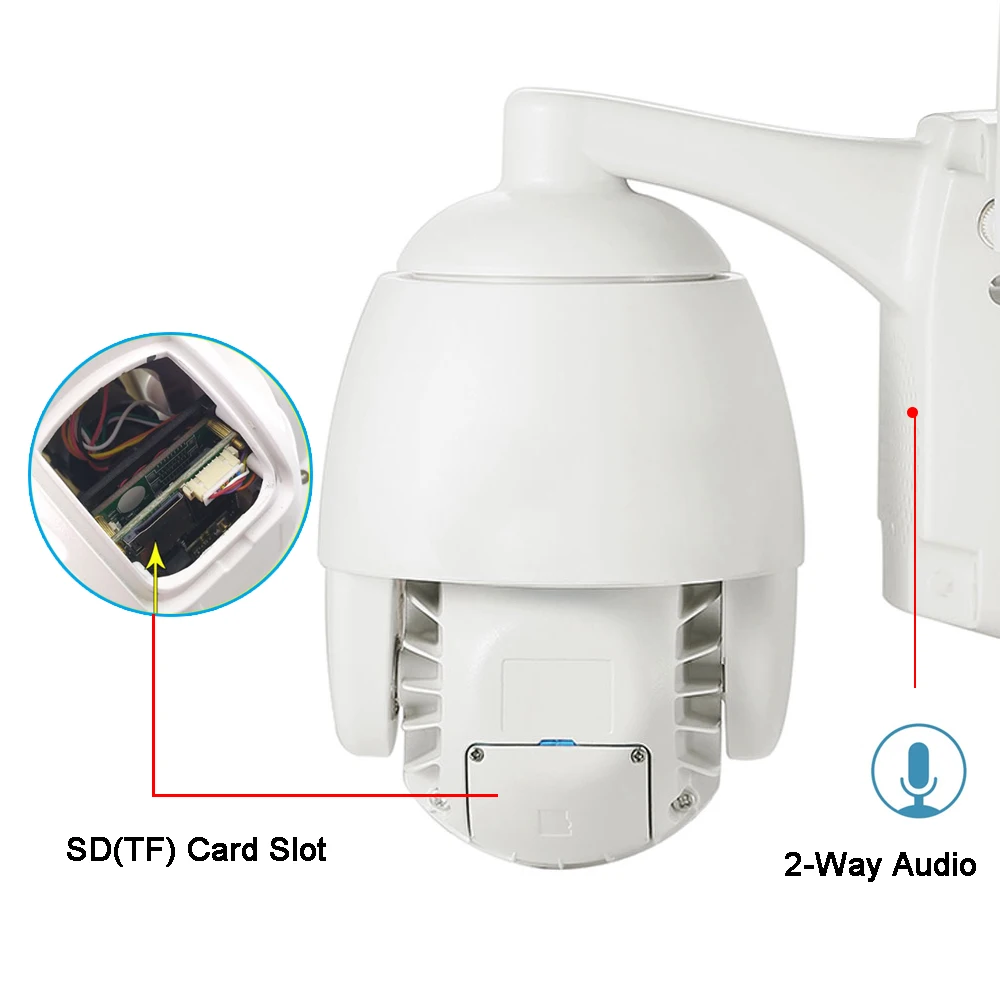 Мини PTZ скоростная купольная IP камера 1080P HD уличная беспроводная Wifi